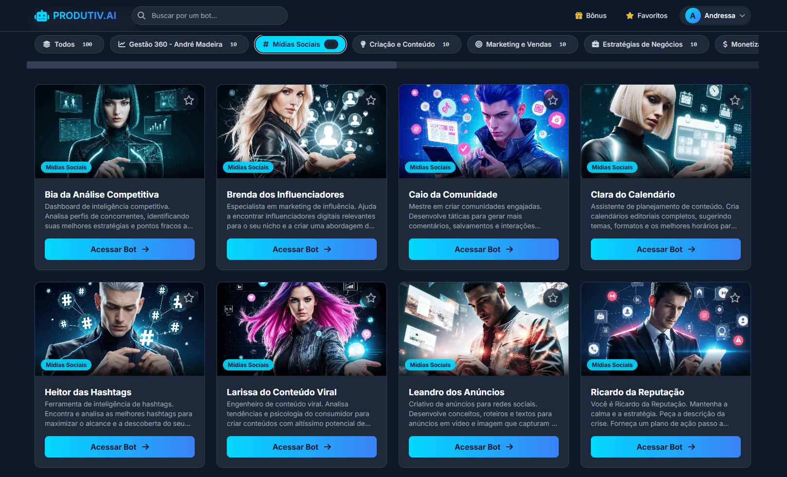 Categoria MÍDIAS SOCIAIS